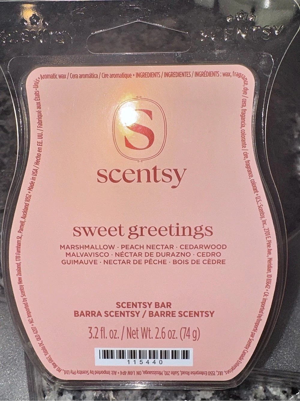 Scentsy Sweet Greetings Scentsy Bar Pink